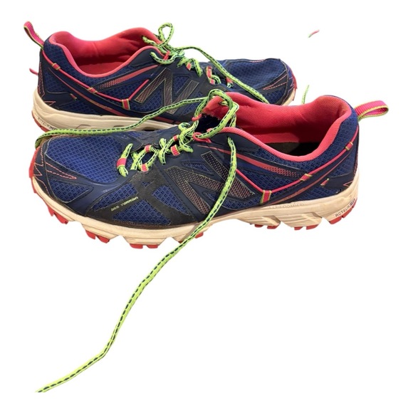 New Balance Sneakers Womens US 10 Blue Green Trail Running Sole Sporty Tech Outd - Picture 4 of 7